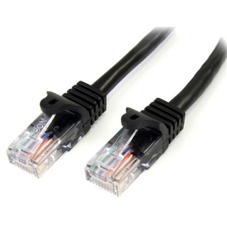 StarTech 0.5M NEGRO CAT5E CABLE SIN ENGANCHE ETHERNET UTP