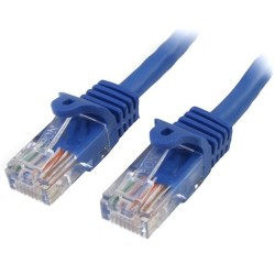 StarTech 0.5M BLUE CAT5E CABLE SIN ENGANCHE ETHERNET UTP