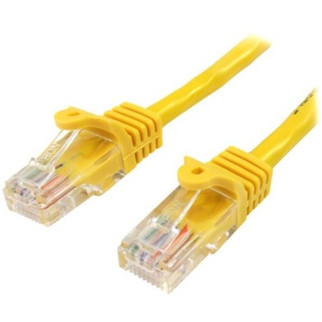 StarTech 0.5M AMARILLO CAT5E CABLE SIN ENGANCHE ETHERNET UTP