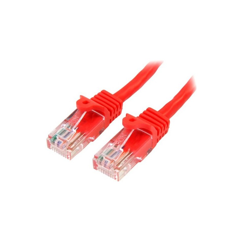 StarTech 5M RED CAT5E CABLE SIN ENGANCHE ETHERNET UTP