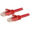 StarTech CABLE CAT6 0.5M ROJO SIN ENGANCHE ETHERNET UTP