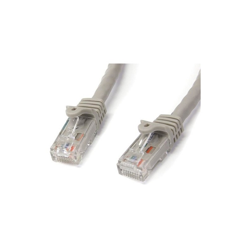 StarTech CABLE RJ45 24.75 MTS GRIS SIN ENGANCHE CAT6 UTP PATCH VERIFIE