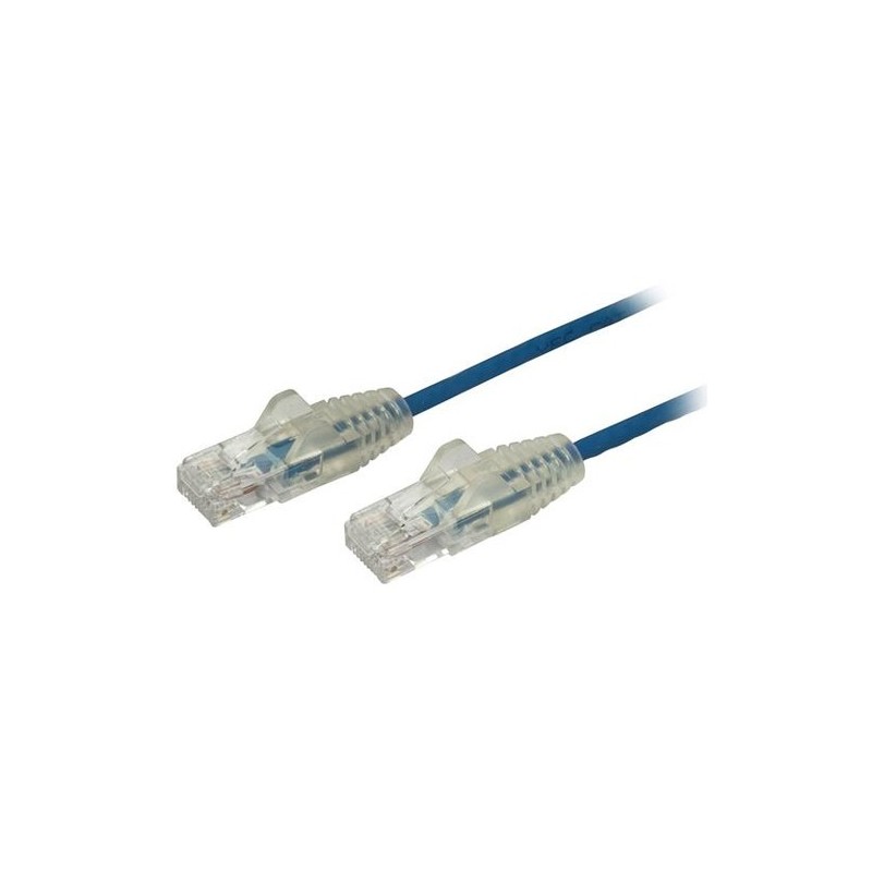 StarTech CABLE 0.5M CAT6 AZUL SIN ENGANCHE 28 AWG CABLE DE COBRE