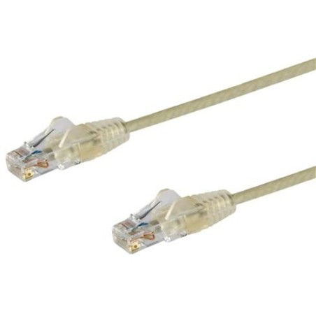 StarTech CABLE 0.5M CAT6 GRIS SIN ENGANCHE 28 AWG CABLE DE COBRE