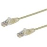 StarTech CABLE 0.5M CAT6 GRIS SIN ENGANCHE 28 AWG CABLE DE COBRE