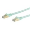 StarTech CABLE 10M CAT6A ETHERNET COLOR AGUA BLINDADO COBRE