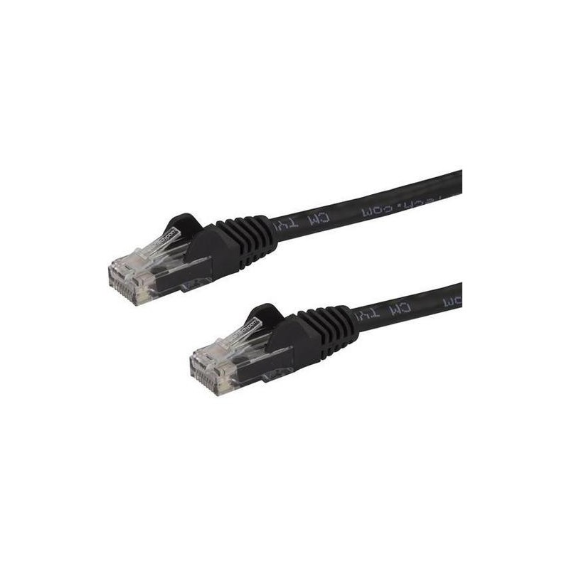 StarTech CABLE 1.5M CAT6 NEGRO SIN ENGANCHE 24 AWG COBRE