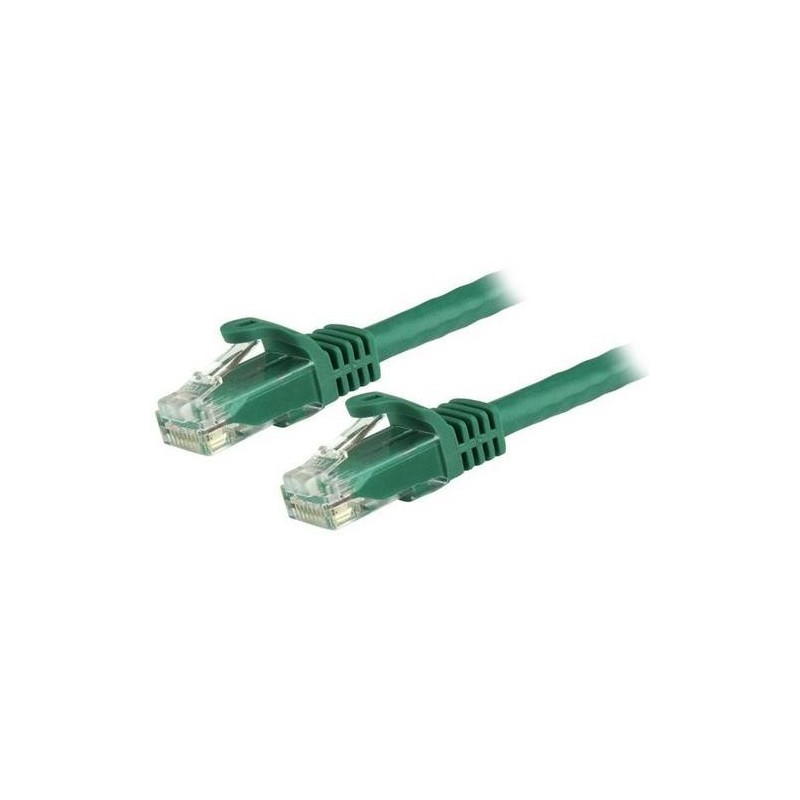 StarTech CABLE 7.5M CAT6 VERDE SIN ENGANCHE 24 AWG COBRE