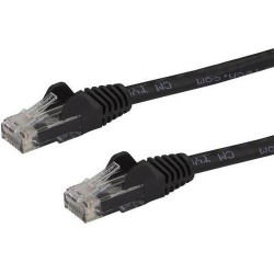 StarTech CAT 7.5M CAT6 NEGRO SIN ENGANCHE 24 AWG COBRE