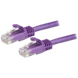 StarTech CABLE 7.5M CAT6 VIOLETA SIN ENGANCHE 24 AWG COBRE