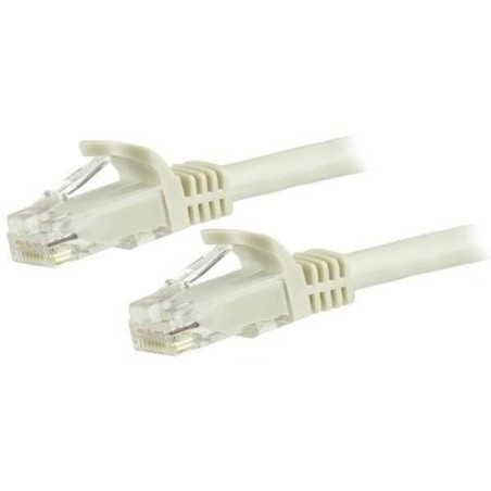 StarTech CABLE 7.5M CAT6 BLANCO SIN ENGANCHE 24 AWG COBRE