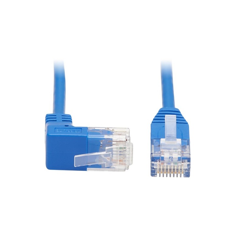 Eaton CABLE RJ45 ÁNGULO HACIA ARRIBA CAT6 MLD SLIM UTP BLUE 0.91M