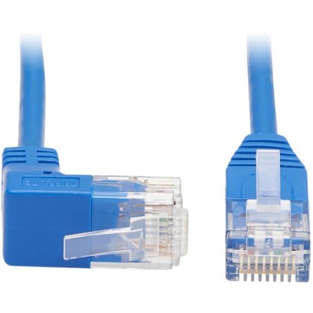 Eaton CABLE RJ45 ÁNGULO HACIA ARRIBA CAT6 MLD SLIM UTP BLUE 0.91M