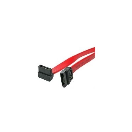 StarTech CABLE 45CM SATA DATOS ACODADO A RECTO ROJO SERIAL ATA