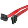 StarTech CABLE 45CM SATA DATOS ACODADO A RECTO ROJO SERIAL ATA