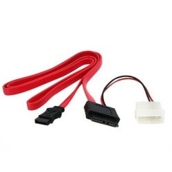 StarTech CABLE 91CM SATA SLIM LINE DATOS CORRIENTE A SATA LP4 ADAPTADO