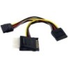 StarTech ADAPTADOR DE CABLE SATA A LP4 CON DIVISOR DE CORRIENTE