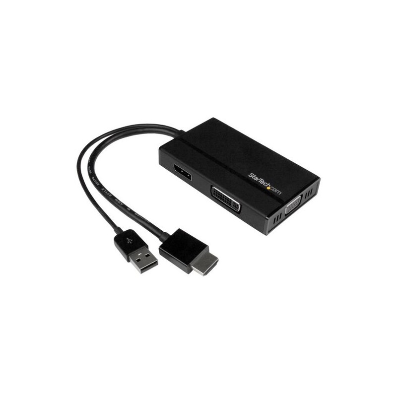 StarTech 3-EN-1 VIDEO CONVERTIDOR - HDMI DISPLAYPORT-HDMI A VGA-HDMI A