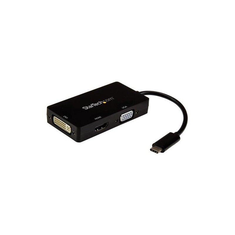 StarTech 3-EN-1 VIDEO CONVERTIDOR USB TIPO-C A VGA DVI O HDMI 4K