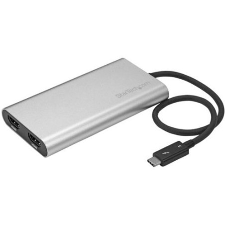 StarTech THUNDERBOLT A DOBLE ADAPTADOR HDMI 4K 60HZ WINDOWS Y MAC