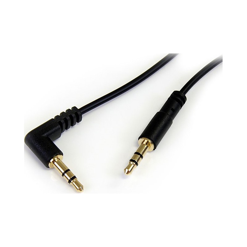 StarTech CABLE 30CM AUDIO ESTEREO 3 5MM ANGULO ACODADO A RECTO M A M