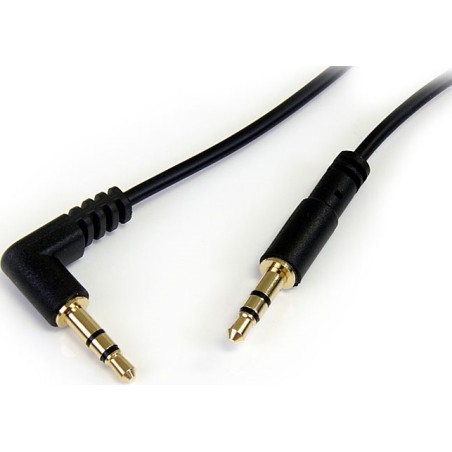 StarTech CABLE 30CM AUDIO ESTEREO 3 5MM ANGULO ACODADO A RECTO M A M