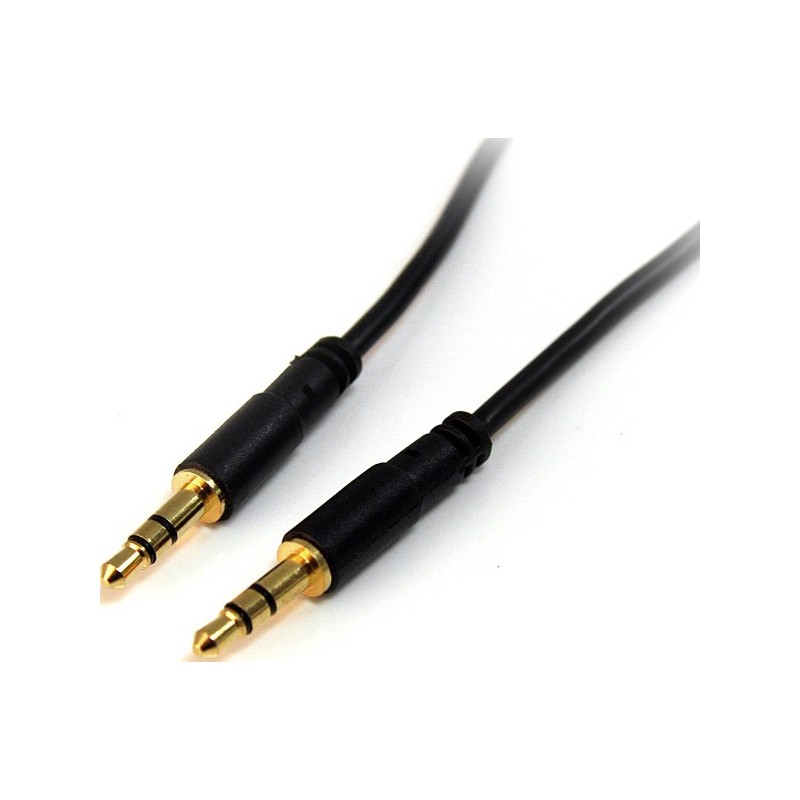 StarTech CABLE 90CM AUDIO ESTEREO 3 5MM MACHO A MACHO NEGRO