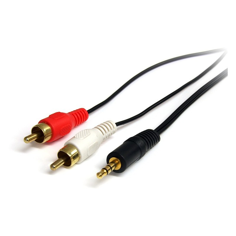 StarTech CABLE 91CM CONVERSOR 3 5MM MINI JACK A RCA ESTEREO MACHO