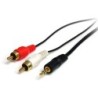 StarTech CABLE 91CM CONVERSOR 3 5MM MINI JACK A RCA ESTEREO MACHO