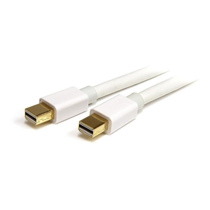 StarTech CABLE 1M MINI DISPLAYPORT MACHO A MACHO BLANCO