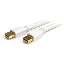 StarTech CABLE 2M MINI DISPLAYPORT MACHO A MACHO BLANCO