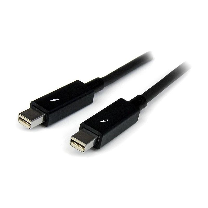 CABLE 50CM THUNDERBOLT MACHO A MACHO NEGRO