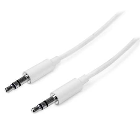 StarTech CABLE AUDIO STEREO MINI-JACK 3.5MM SLIM 2M - MACHO/MACHO - BL