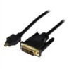 StarTech ADAPTADOR CABLE 1M MICRO HDMI A DVI-D PARA TABLET Y TELEFONO