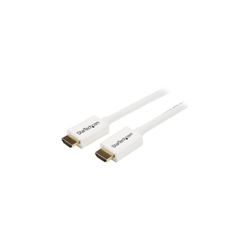 StarTech CABLE HDMI DE ALTA VELOCIDAD 3M MACHO A MACHO CL3 BLANCO