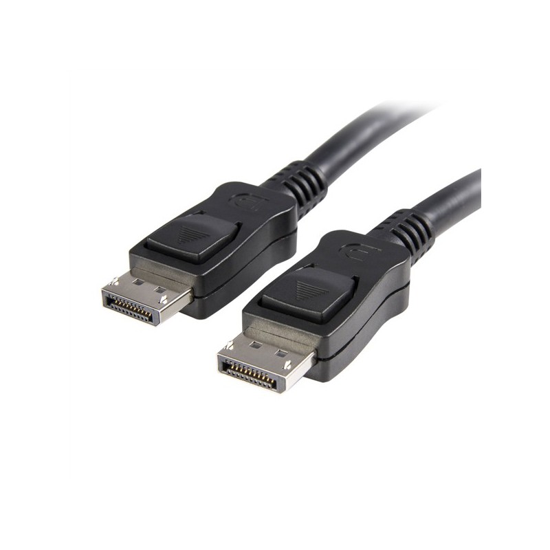 7M LATCHING CABLE DISPLAYPORT - DISPLAYPORT MACHO-MACHO - NEGRO