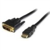 StarTech 0.5M HDMI A DVI CABLE - HDMI DVI-D VIDEO ADAPTADOR - MACHO/MA