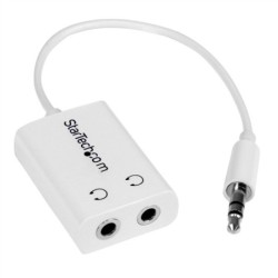 StarTech MINI JACK 3.5MM AUDIO REPARTIDOR Y CBL ADAPTADOR - SLIM BLANC