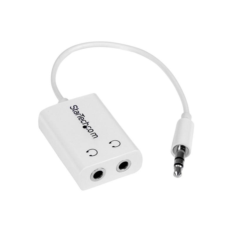 StarTech MINI JACK 3.5MM AUDIO REPARTIDOR Y CBL ADAPTADOR - SLIM BLANC