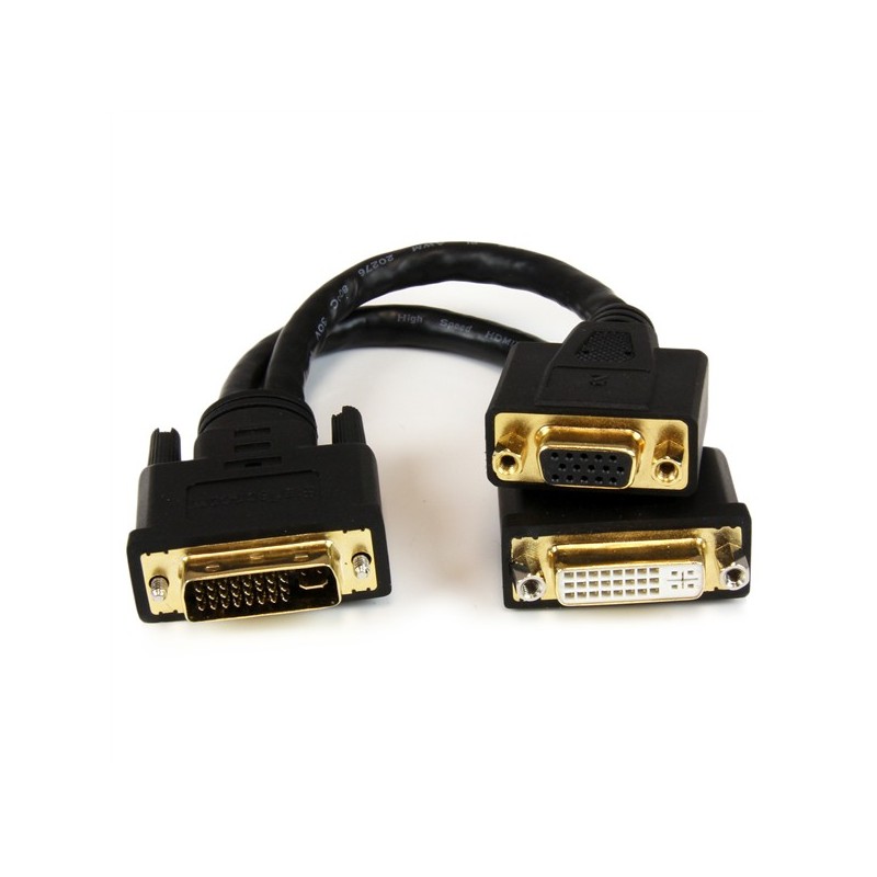 StarTech REPARTIDOR CABLE DVI-I A DVI-D VGA 8" 920302-02L