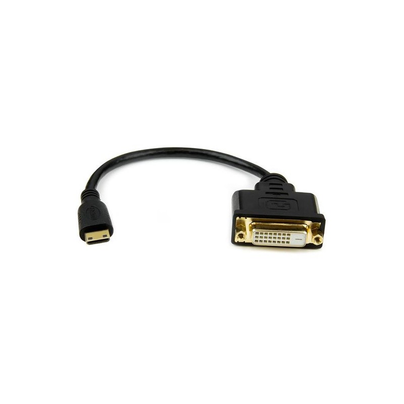 StarTech 20CM MINI HDMI MACHO A DVI-D ADAPTADOR DE CABLE HEMBRA 8"