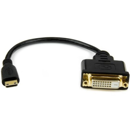 StarTech 20CM MINI HDMI MACHO A DVI-D ADAPTADOR DE CABLE HEMBRA 8"