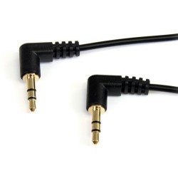 StarTech CABLE AUDIO 1.8MTS SLIM 3.5MM ANGULO RECTO STEREO MACHO/MACHO