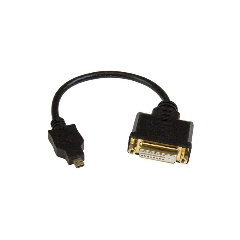 StarTech 20CM MICRO HDMI MACHO A DVID ADAPTADOR DE CABLE HEMBRA 8"