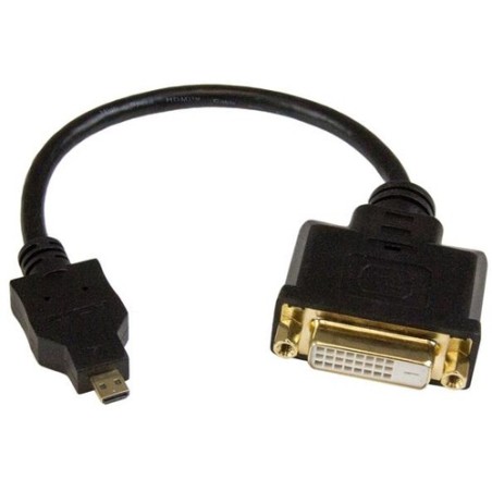 StarTech 20CM MICRO HDMI MACHO A DVID ADAPTADOR DE CABLE HEMBRA 8"