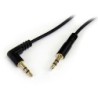 StarTech CABLE AUDIO 1.8MTS SLIM 3.5MM A ANGULO RECTO STEREO MACHO/MAC