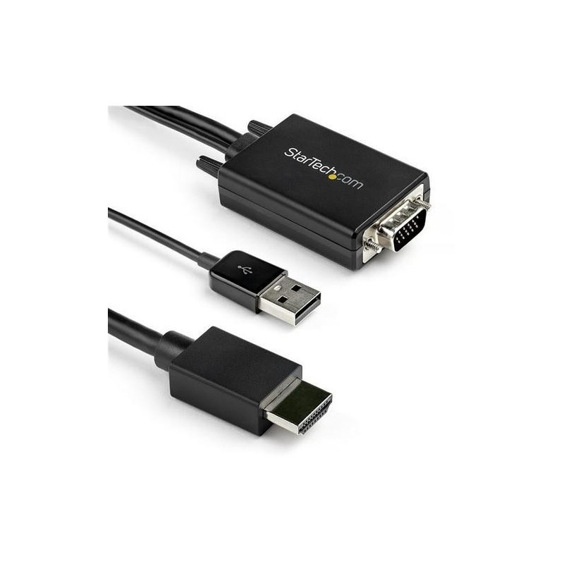 CABLE 1.8M VGA A ADAPTADOR HDMI USB AUDIO 1080P