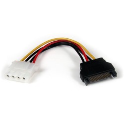 StarTech CABLE ADAPTADOR DE ALIMENTACION SATA A MOLEX LP4 15CM H A M