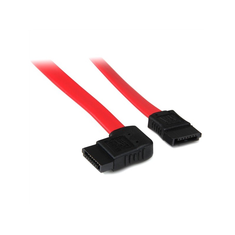 StarTech CABLE 45CM SATA SERIALATA ROJO ACODADO ANGULO IZQUIERDA