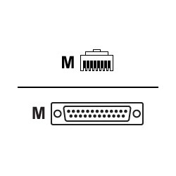 Cisco STRAIGHT SERIAL CABLE RJ45 TO DB25